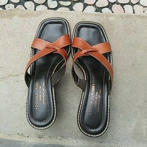 Donald J Oliver Brown Sandals size 7 1/2